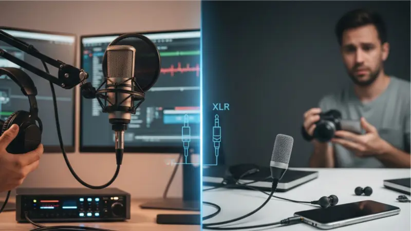 XLR vs 3.5 mm (2025 Guide): Why U.S. Creators Should Upgrade