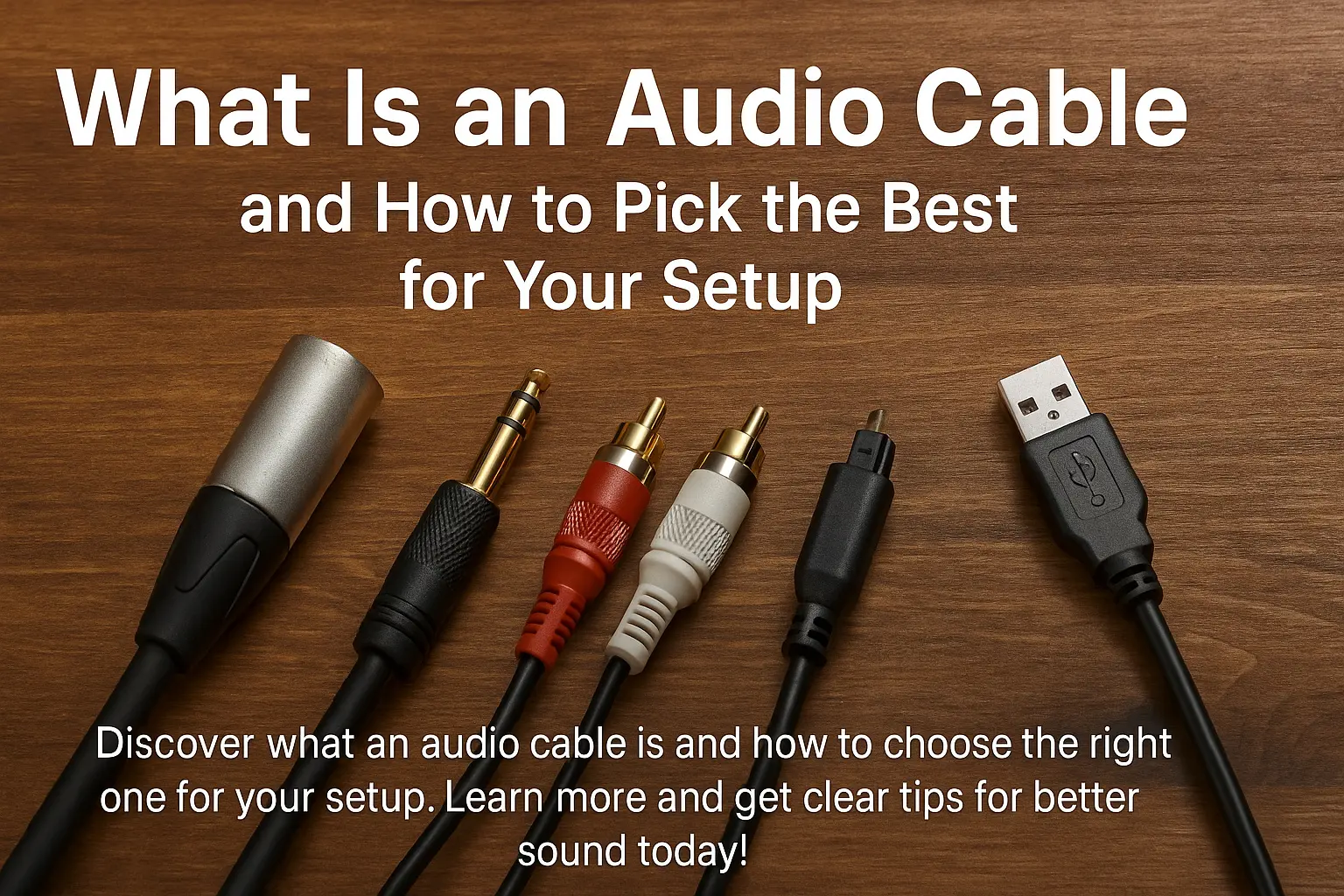 What Is an Audio Cable? A Simple Guide to Picking the Right Cable for Your Setup