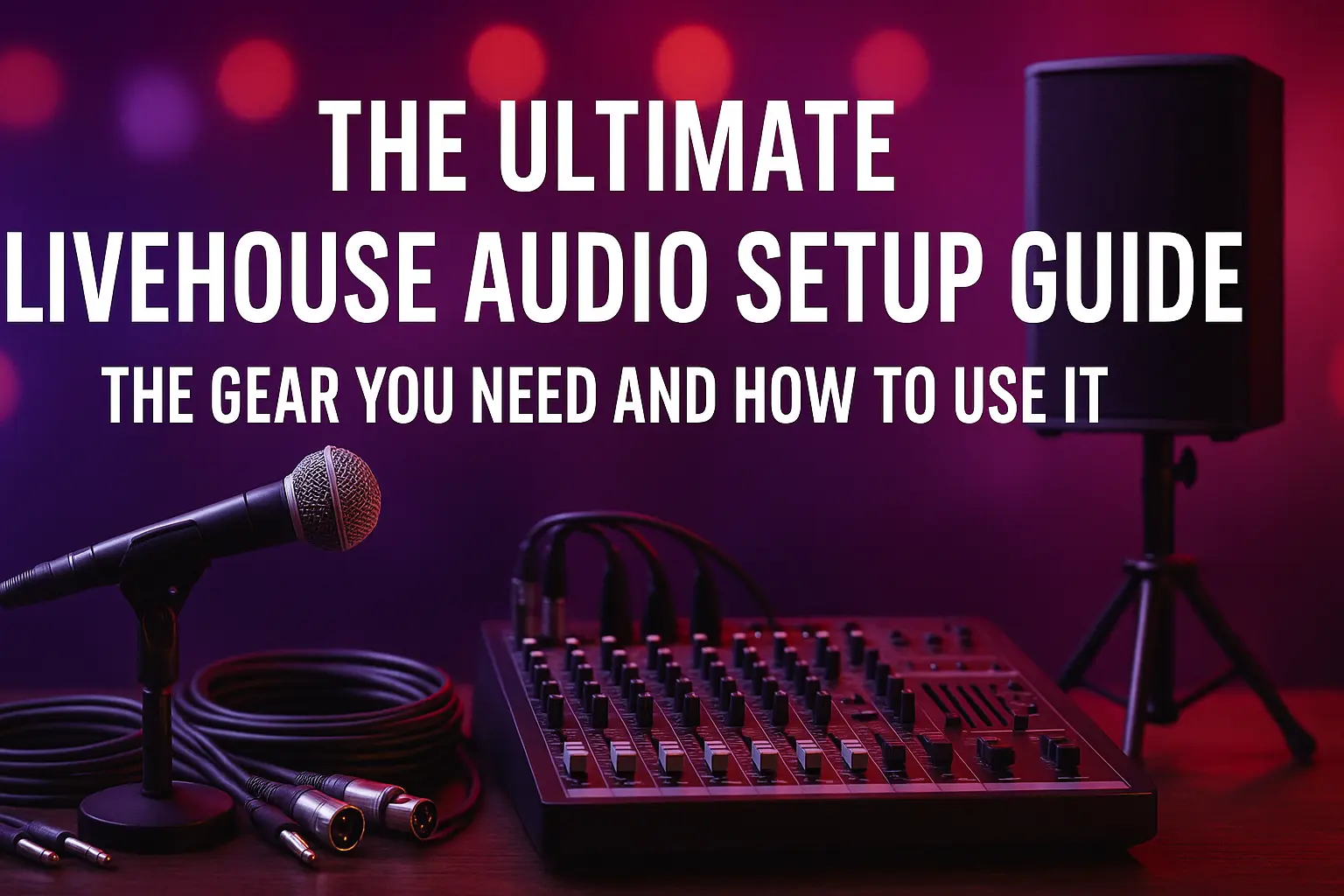 One-Stop Solution for The Livehouse Audio Setup