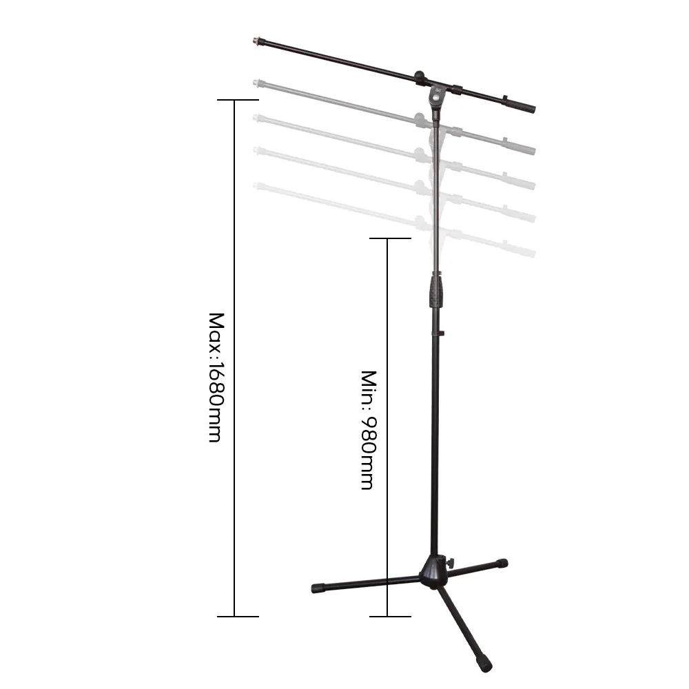 Sturdy Microphone Stand with rubber hand lock MC001