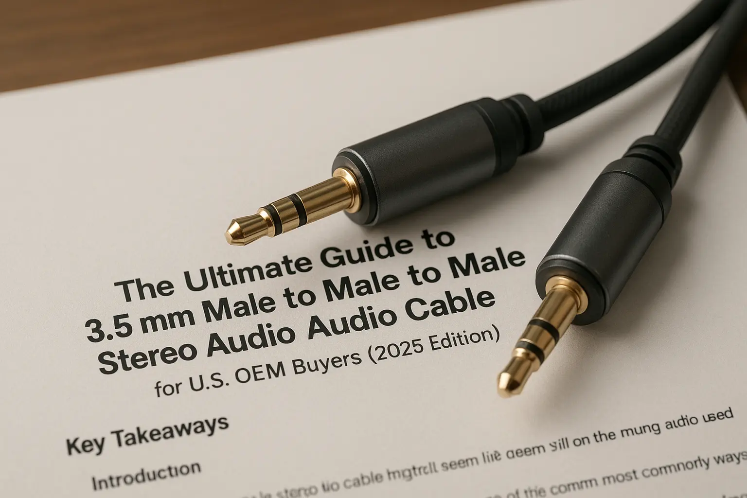 The Ultimate Guide to 3.5 mm Male to Male Stereo Audio Cable for U.S. OEM Buyers (2025 Edition)