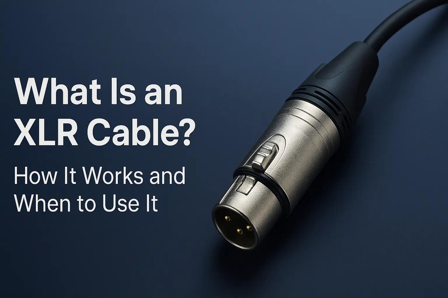 什麼是XLR線？專業音響線材入門指南