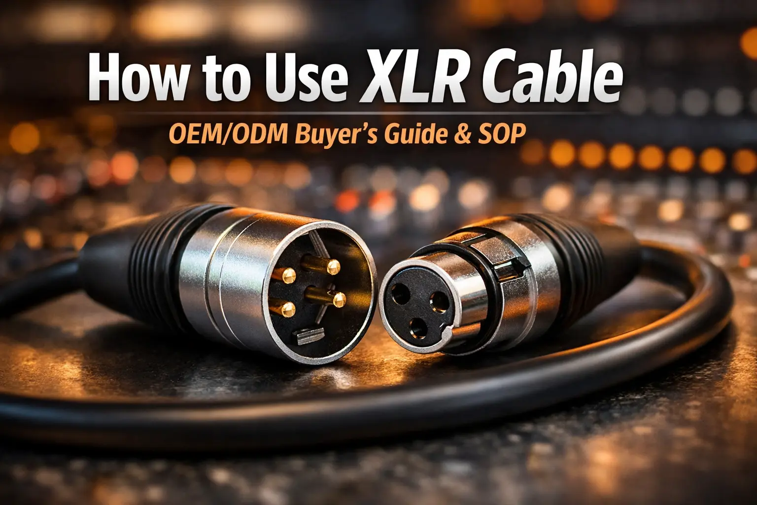 How to Use XLR Cables: A Professional SOP & Troubleshooting Guide for Audio OEMs