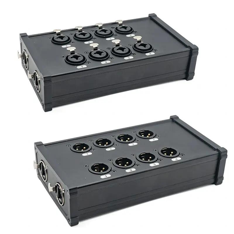 XLR/DMX/AES-EBU to Ethercon Compatible RJ45 CAT5/CAT6 Ethernet Extender with cables JYBN407