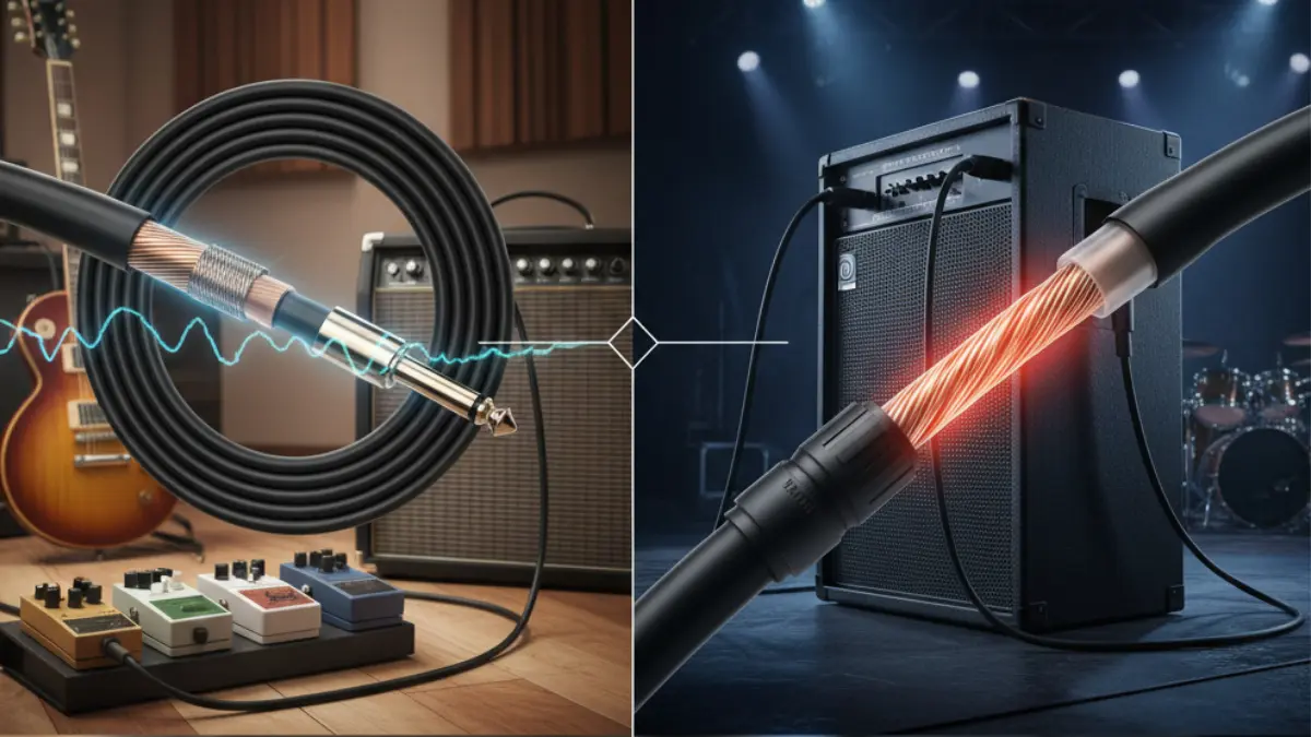 Guitar Cable vs Speaker Cable: The Complete 2025 Guide for Musicians and OEM Buyers