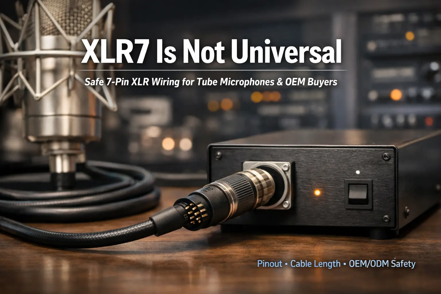 XLR7 Safety Guide for OEM/ODM: Pinouts, Length, QA