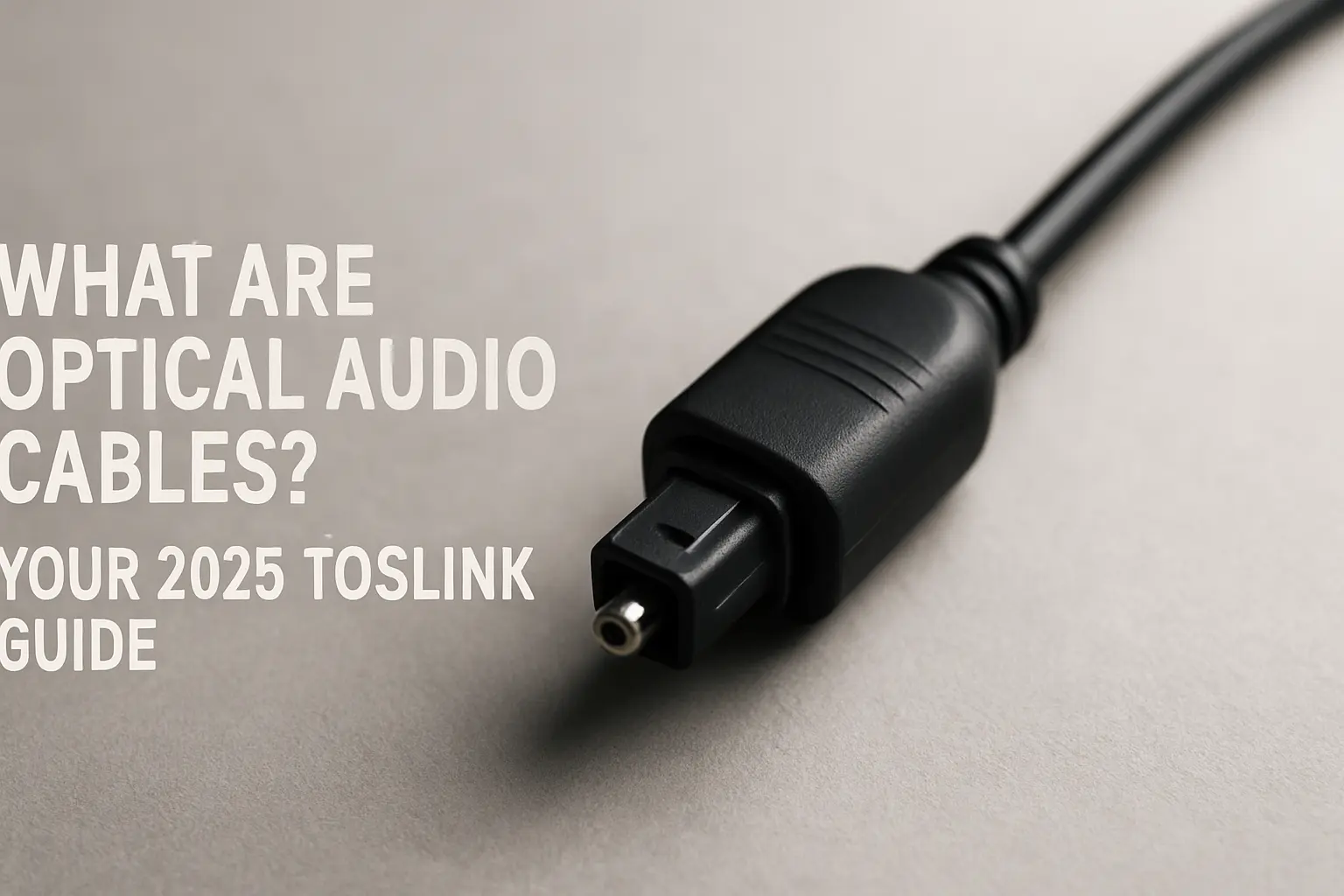 什麼是光纖音訊線？ 2025年TOSLINK電纜實用指南
