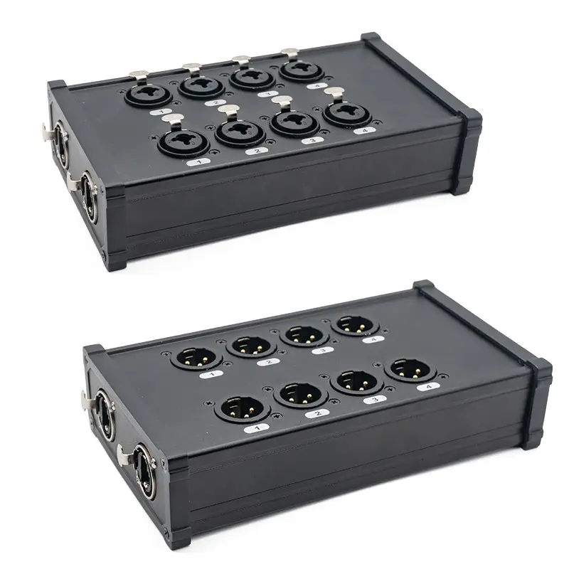 XLR/DMX/AES-EBU 轉 Ethercon 相容 RJ45 CAT5/CAT6 乙太網路擴充器 JYBN410