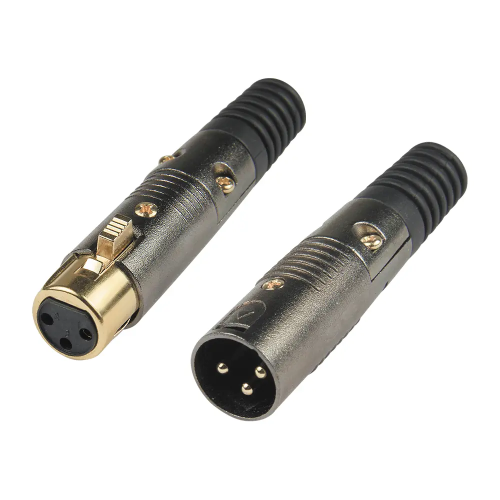XLR 3-Pin Female Audio Connector JYA5053G/JYA5054G