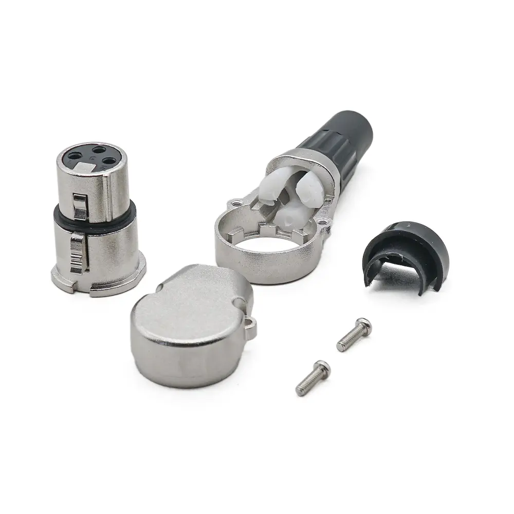 Female XLR 3-P Audio Connector JYA5087/JYA5088